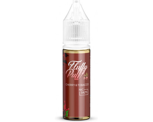 Сольова рідина Fluffy Puff Salt Cherry Tobacco 20 мг 15 мл