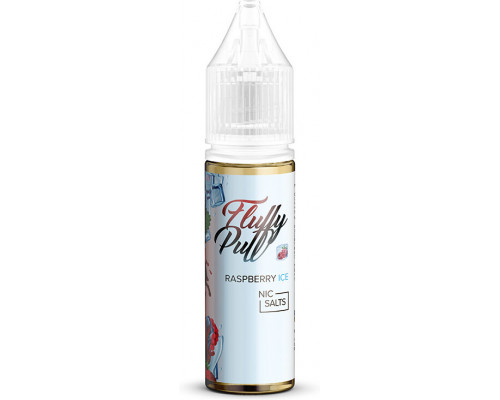 Сольова рідина Fluffy Puff Salt Raspberry Ice 20 мг 15 мл