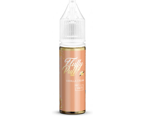 Сольова рідина Fluffy Puff Salt Vanilla Cream 20 мг 15 мл