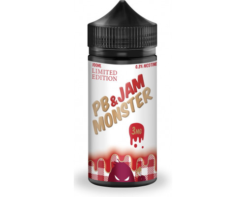 Рідина Jam Monster PB LE Strawberry 0 мг 100 мл