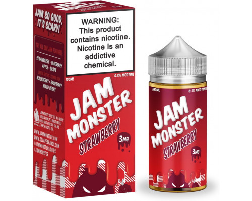 Рідина Jam Monster Strawberry 0 мг 100 мл