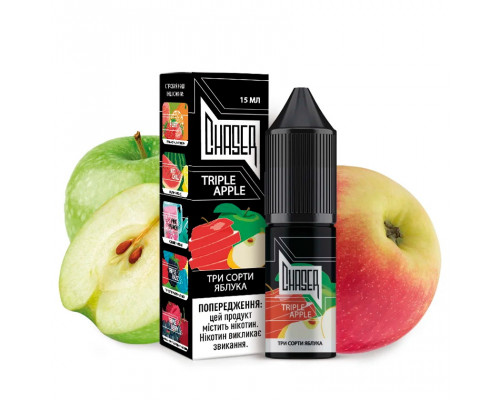 Сольова рідина Chaser Black Salt Triple Apple 30 мг 15 мл