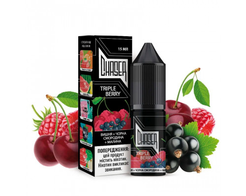 Сольова рідина Chaser Black Salt Triple Berry 30 мг 15 мл
