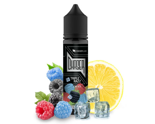 Жидкость Chaser Black Triple Razz Ice 0 мг 60 мл