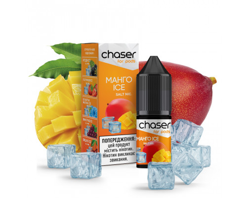 Сольова рідина Chaser For Pods Salt Манго Ice 30 мг 10 мл