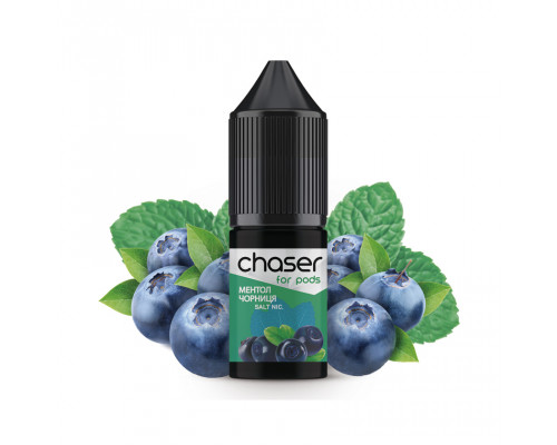 Сольова рідина Chaser For Pods Salt Ментол Чорниця 30 мг 10 мл