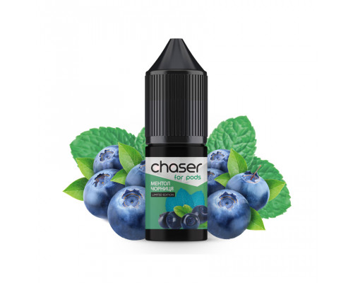 Сольова рідина Chaser For Pods Salt Ментол Чорниця 30 мг 15 мл