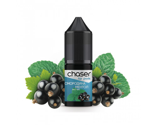 Сольова рідина Chaser For Pods Salt Смородина Ментол 30 мг 10 мл