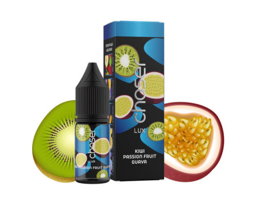 Сольова рідина Chaser Lux Salt Kiwi Passion fruit Guava 30 мг 11 мл