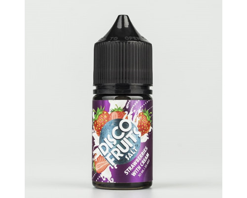 Сольова рідина Disco Fruits Strawberries Cream 50 мг 30 мл