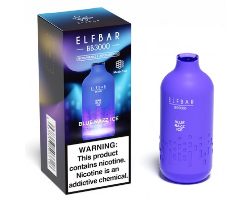 Одноразова Pod система Elf Bar BB3000 Blue Razz Ice 50 мг 650 мАг
