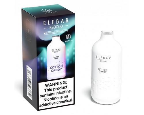 Одноразова Pod система Elf Bar BB3000 Cotton Candy 50 мг 650 мАг