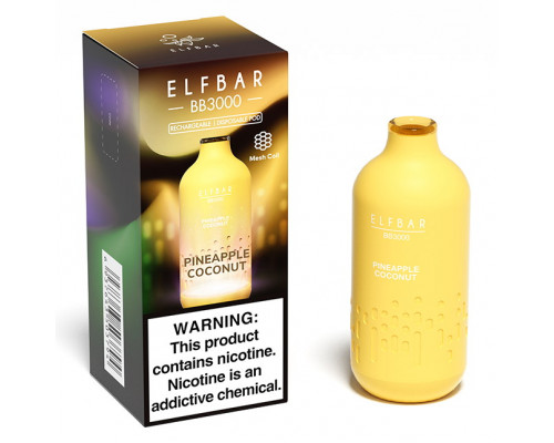 Одноразова Pod система Elf Bar BB3000 Pineapple Coconut 50 мг 650 мАг