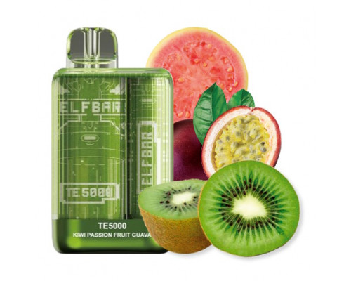 Одноразова Pod система Elf Bar TE5000 Kiwi Passionfruit Guava 50 мг 550 мАг