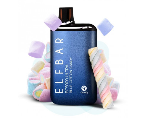 Одноразова Pod система Elf Bar BC5000 Ultra 650 мАг Blue Cotton Candy 50 мг