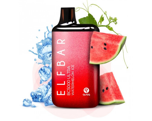 Одноразова Pod система Elf Bar BC5000 Ultra 650 мАг Watermelon Ice 50 мг
