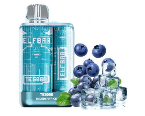 Одноразова Pod система Elf Bar TE5000 Blueberry Ice 50 мг 550 мАг