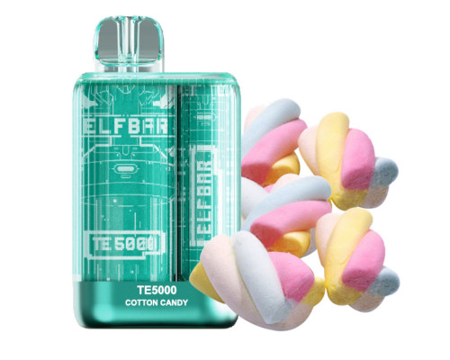 Одноразова Pod система Elf Bar TE5000 Cotton Candy 50 мг 550 мАг