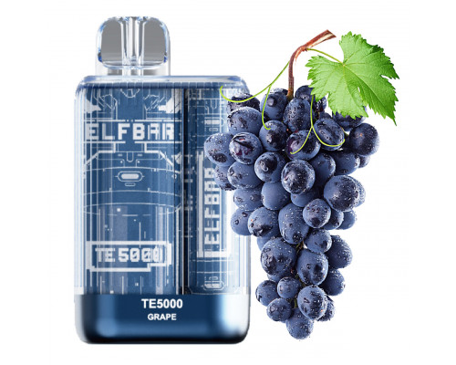 Одноразова Pod система Elf Bar TE5000 Grape 50 мг 550 мАг
