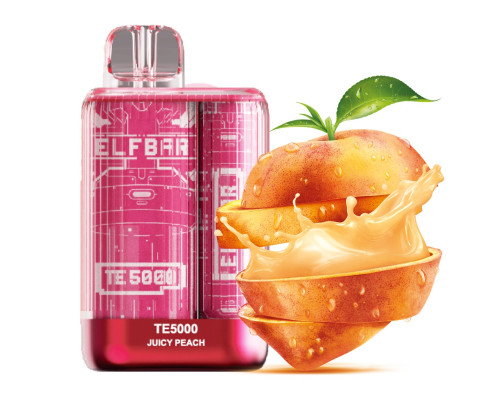 Одноразова Pod система Elf Bar TE5000 Juicy Peach 50 мг 550 мАг
