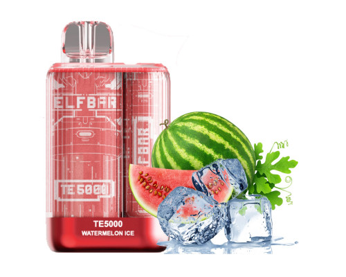 Одноразова Pod система Elf Bar TE5000 Watermelon Ice 50 мг 550 мАг