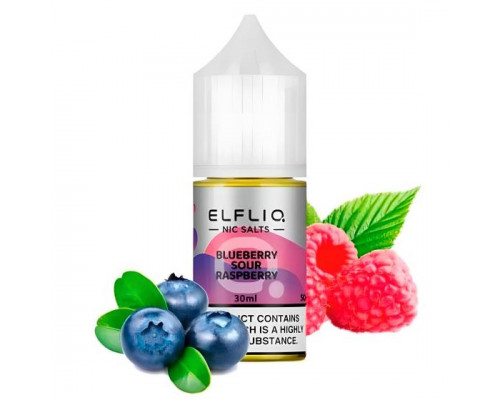 Сольова рідина Elf Liq Blueberry Sour Raspberry 30 мг 30 мл
