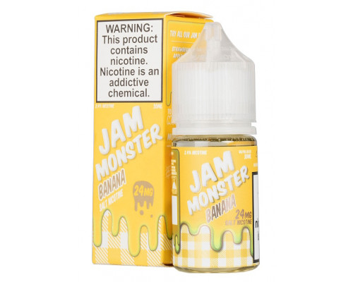 Сольова рідина Jam Monster Salt Banana 24 мг 30 мл