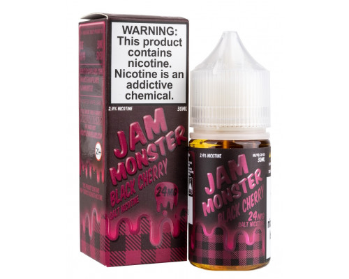 Сольова рідина Jam Monster Salt Black Cherry 24 мг 30 мл