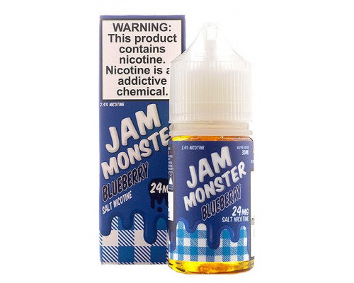 Сольова рідина Jam Monster Salt Blueberry 24 мг 30 мл