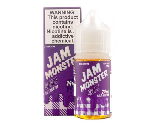 Сольова рідина Jam Monster Salt Grape 24 мг 30 мл