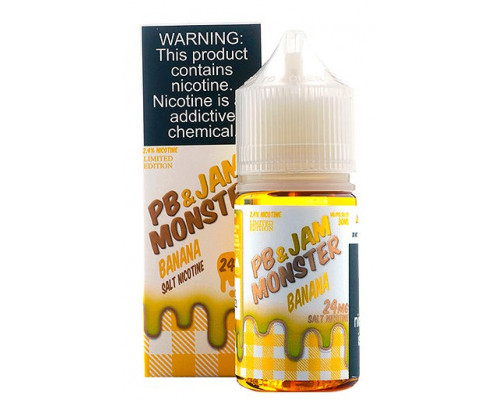 Сольова рідина Jam Monster Salt PB LE Banana 24 мг 30 мл