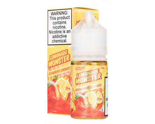 Сольова рідина Lemonade Monster Salt Strawberry Lemonade 24 мг 30 мл