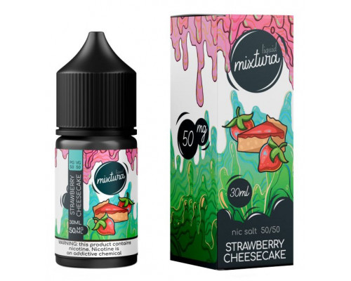 Сольова рідина Mixtura Strawberry Cheesecake 30 мг 30 мл
