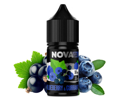 Сольова рідина Nova Salt Blueberry Currant 30 мг 30 мл