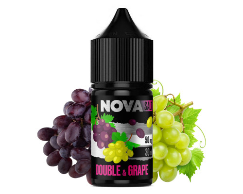 Сольова рідина Nova Salt Double Grape 30 мг 30 мл