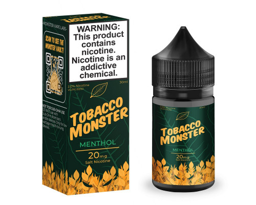 Сольова рідина Tobacco Monster Salt Menthol 48 мг 30 мл