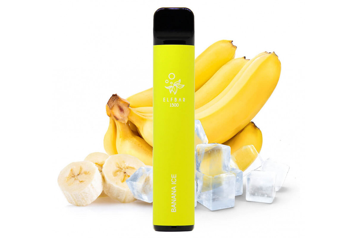 Одноразка Elf Bar 1500 Banana Ice (Банан Холодок) 50 мг 850 мАг ...
