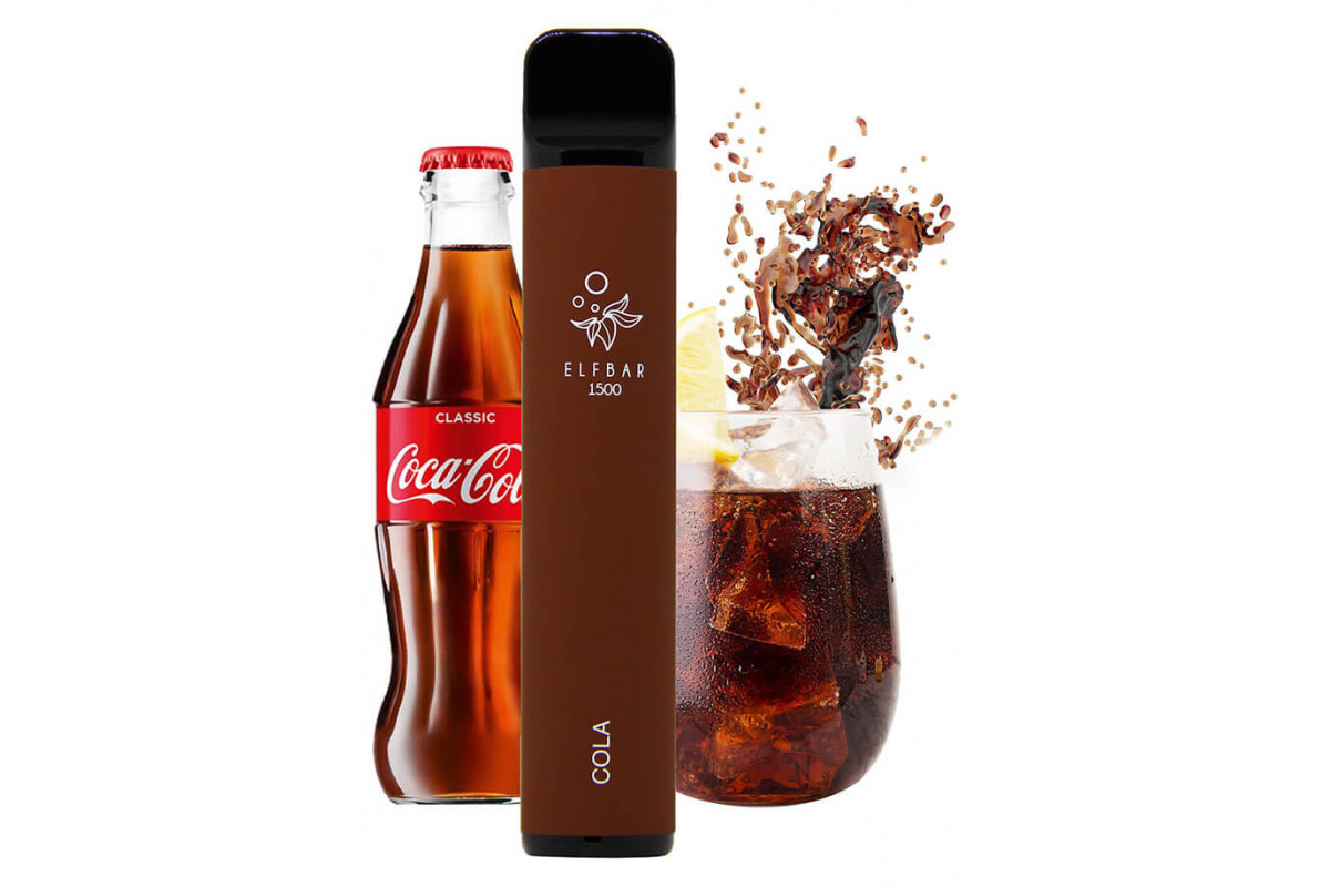 Одноразка Elf Bar 1500 Cola (Кола) 50 мг 850 мАг - Купити в CloudFall