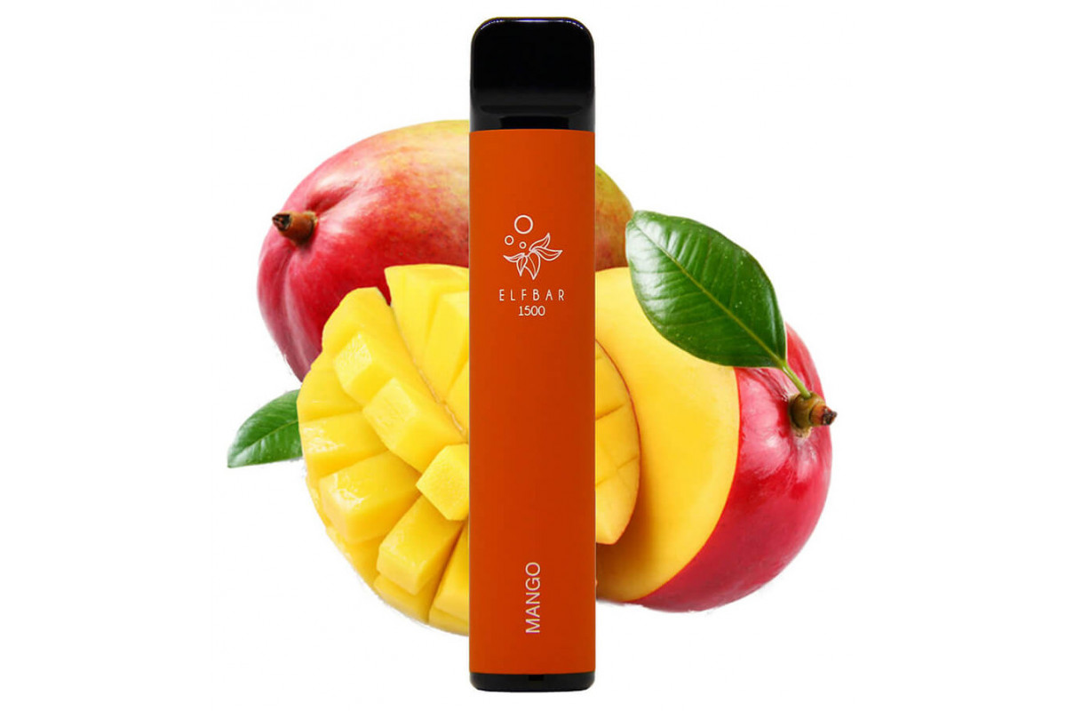 Одноразка Elf Bar 1500 Mango (Манго) 50 мг 850 мАг - Купити в CloudFall