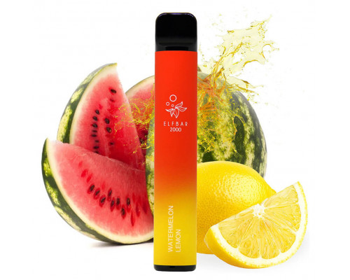 Одноразова Pod система Elf Bar 2000 Watermelon Lemon 50 мг 1200 мАг
