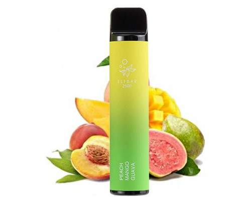 Одноразова Pod система Elf Bar 2500 Peach Mango Guava 50 мг 1400 мАг