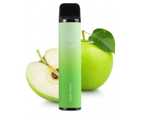Одноразова Pod система Elf Bar 2500 Sour Apple 50 мг 1400 мАг