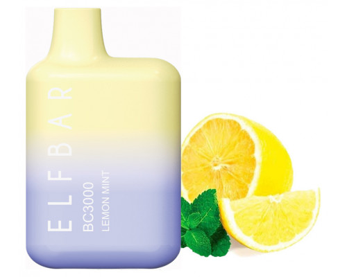 Одноразова Pod система Elf Bar BC3000 Lemon Mint 50 мг 650 мАг