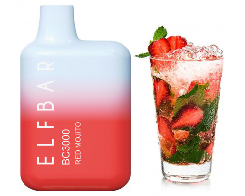 Одноразовая Pod система Elf Bar BC3000 Red Mojito 50 мг 650 мАч