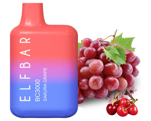 Одноразовая Pod система Elf Bar BC3000 Sakura Grape 50 мг 650 мАч