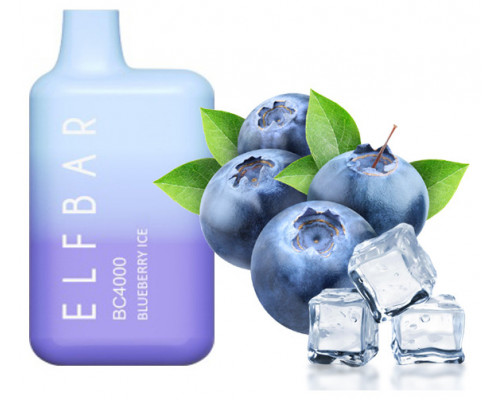 Одноразова Pod система Elf Bar BC4000 Blueberry Ice 50 мг 650 мАг
