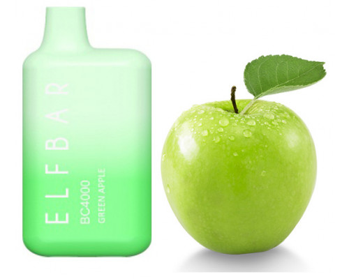 Одноразова Pod система Elf Bar BC4000 Green Apple 50 мг 650 мАг