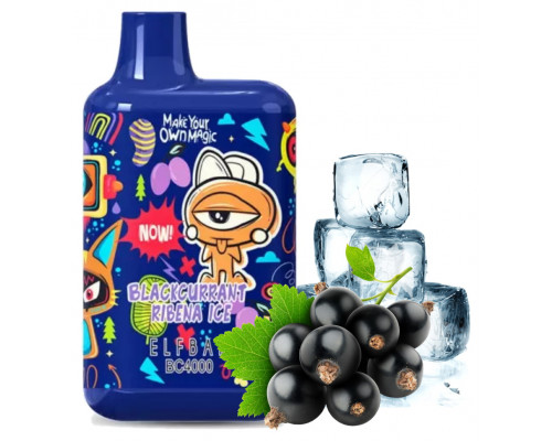 Одноразова Pod система Elf Bar BC4000 LE Blackcurrant Ribena Ice 50 мг 650 мАг