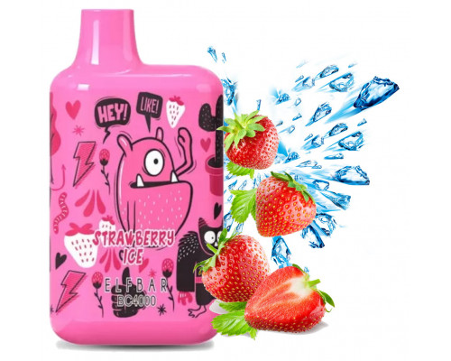 Одноразова Pod система Elf Bar BC4000 LE Strawberry Ice 50 мг 650 мАг