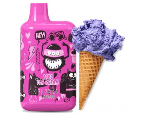 Одноразова Pod система Elf Bar BC4000 LE Taro Ice Cream 50 мг 650 мАг